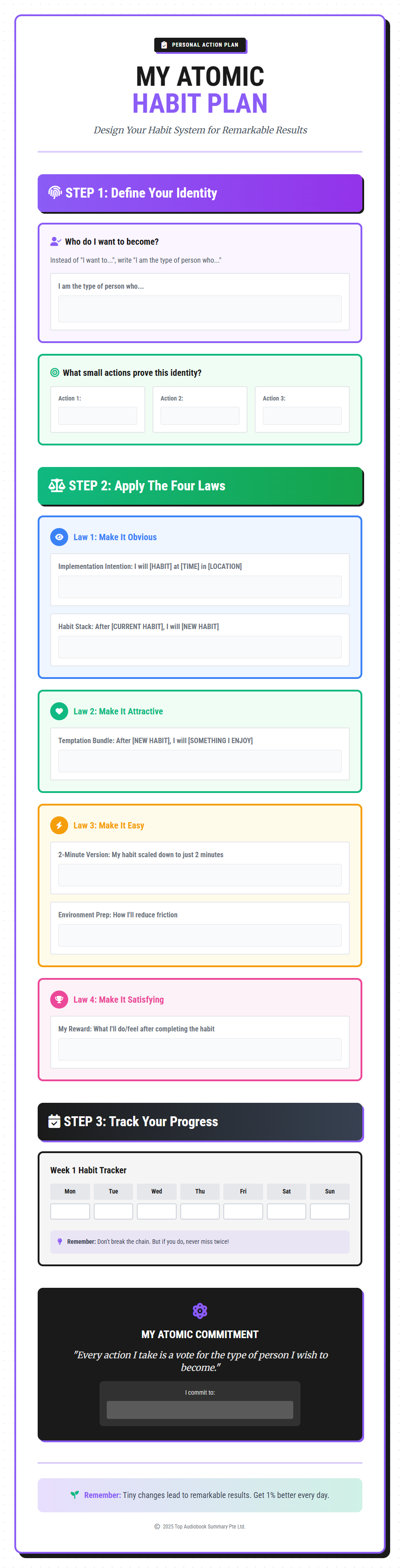 Personal Action Plan Preview